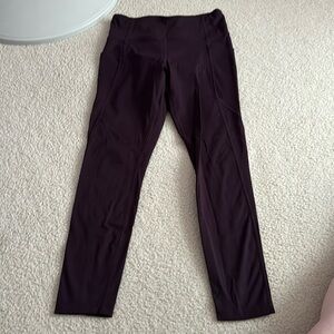 Member's Mark plum leggings with pockets.
